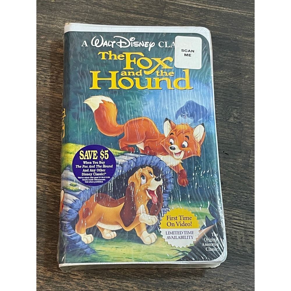 Disney The Fox and the Hound VHS Walt Disney Black Diamond Classic Sealed New